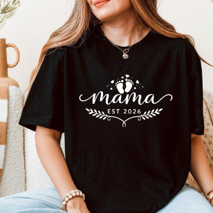T-shirt Maman Est 2026 Révélation de Grossesse Nouvelle Ma