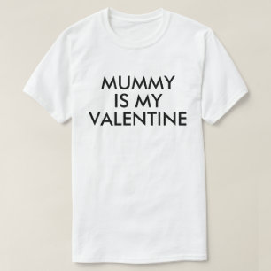 T-shirt Maman est ma valentine   Bébé garçon fille garçon 