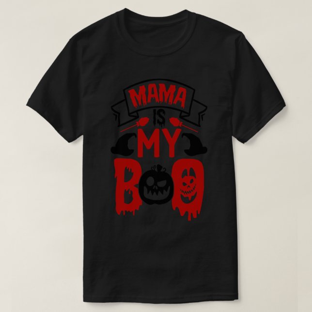 T-shirt Maman est mon Boo (Design devant)