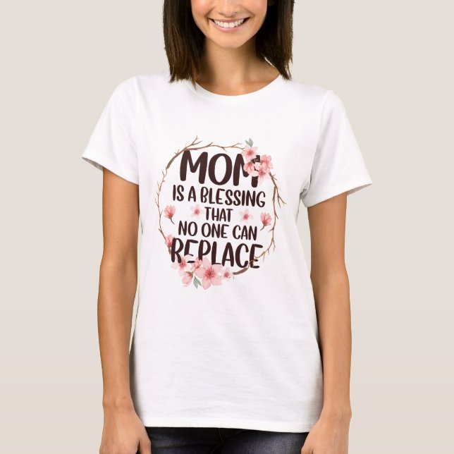 T-shirt Maman est une bénédiction que personne ne peut rem (Devant)