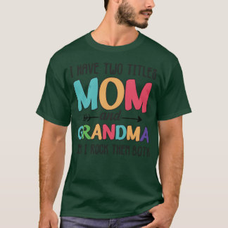T-shirt Maman et grand-mère, je les aime tous les deux
