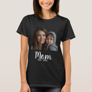 T-shirt Maman Etabli Black Modern Script