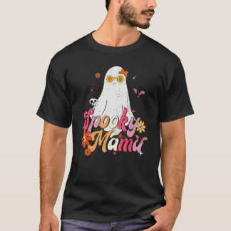 T-shirt Maman Fantôme Effrayant Mignon pour Halloween Homm