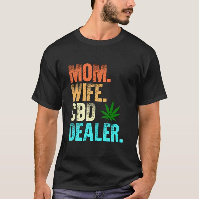 T-shirt Maman Femme Cbd Concessionnaire Cbd Oil Affilié Ve (Devant)