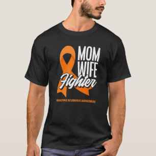 T-shirt Maman Femme Fighter Orange Ribbon Multiple Scelros