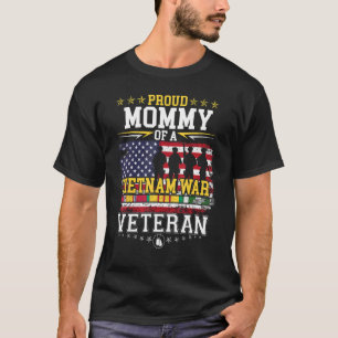 T-shirt Maman fière vétéran de la guerre du Vietnam assort