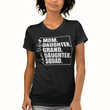 Maman Fille Petite-fille Squad Fête des Mères