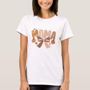 T-shirt Maman Floral Automnal Chic