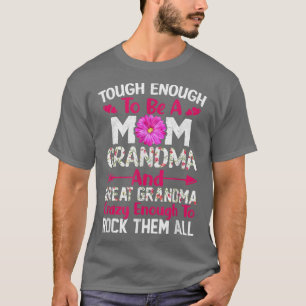 T-shirt Maman Fou Grand-Mère Et Grand-Mère Les Rock Tous