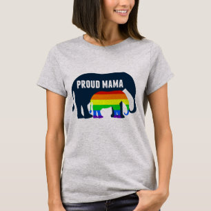 T-shirt Maman Gay pride Fière de la LGBT Eléphant