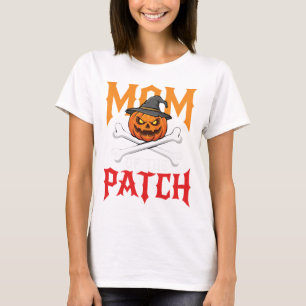 T-shirt Maman Halloween de Patch Pumpkin Sorcière