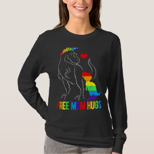 T-shirt Maman Hugs Dinosaur Rex Mamasaurus Ally Rainbow