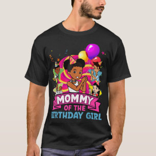 T-shirt Maman La Fille de l'anniversaire Fête Rose Poupée