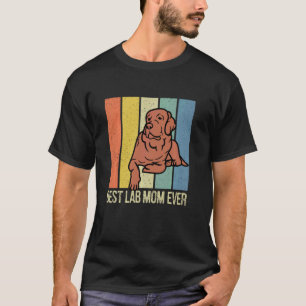 T-shirt Maman Lab chocolat Retriever Labrador Rétro Assort