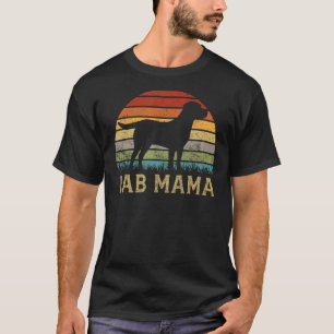 T-shirt Maman Lab Rétro Amateur de Labrador Retriever Vint