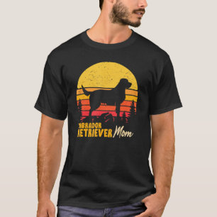 T-shirt Maman Labrador Retriever Maman Vintage Rétro Chien