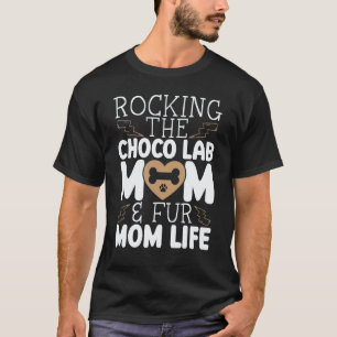 T-shirt Maman Labradora Chocolate Retriever Labrador