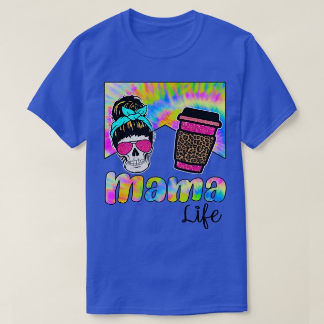 T-shirt Maman maman café mère enfants fils fille maman caf (Design devant)