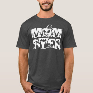 T-shirt Maman maman Momster Monster Funny Halloween