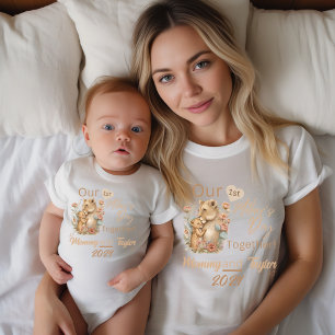 T-shirt Maman Matatching Lion Our First Mother's day Toget