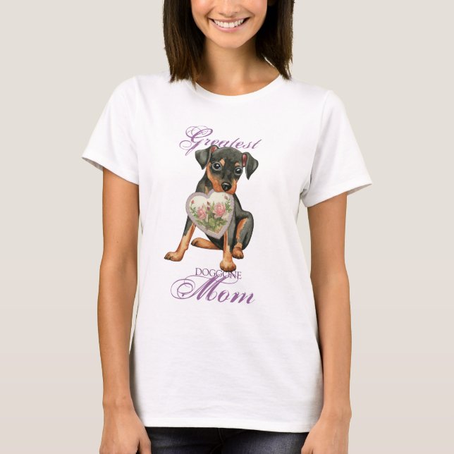 T-shirt Maman minimum de coeur de Pin (Devant)