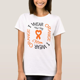 T-shirt Maman orange de ruban de sclérose en plaques