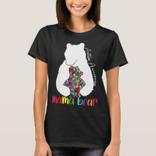 T-shirt Maman ours amour soutien sensibilisation autisme p
