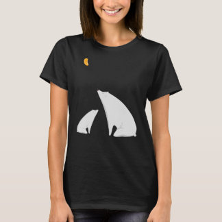 T-shirt Maman Ours Mandarin Lune Ours Polaire Pop Art Chri