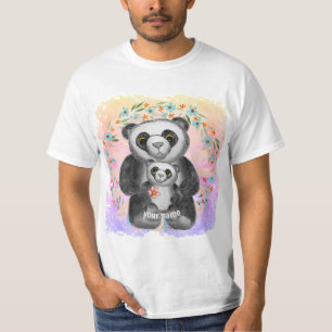 T-shirt Maman Panda Bear Amour