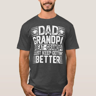 T-shirt Maman Papa grand-père Fête des pères grand-père gr