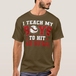 T-shirt Maman Papa, J'Enseigne À Mes Garçons De Frapper Et