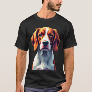 T-shirt maman papa visage de chien d'art pop Britt