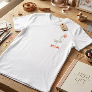 T-shirt Maman petite oie rose Fête d'anniversaire Cadeau p