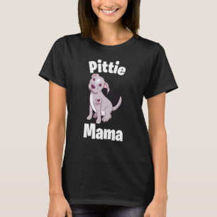 T-shirt Maman Pitbull Femme Chien Mère Aboiement Canin Chi