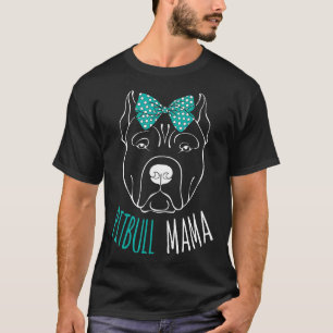 T-shirt Maman Pitbull Fière Cadeaux pour Maman Pit Bull