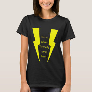 T-shirt Maman Plus Stifler C'Est Là Que L'Électricité Vien