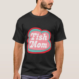 T-shirt Maman Poisson (Rose sur Rose)