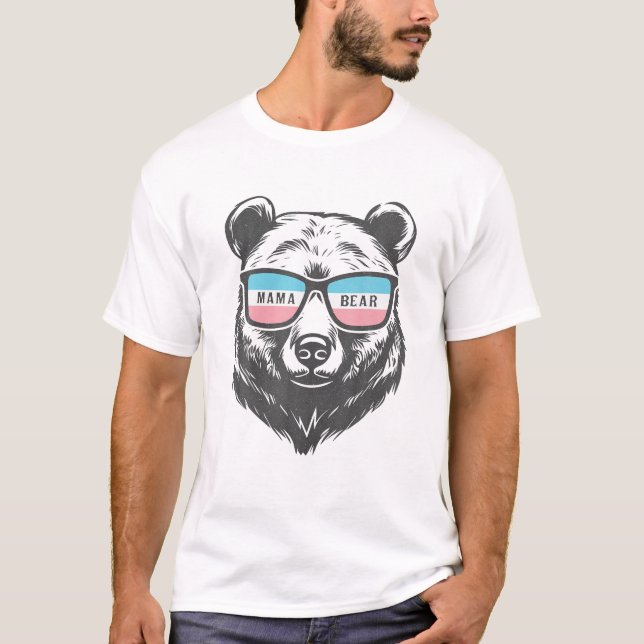 T-shirt Maman porte fière alliée transgenre (Devant)
