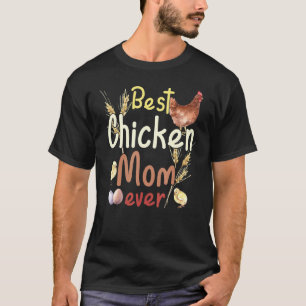 T-shirt Maman Poule Aquarelle Maison de Campagne Vintage M