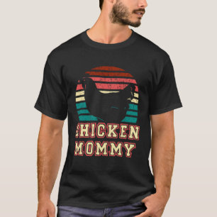 T-shirt Maman Poule Rétro Style Vintage Poule
