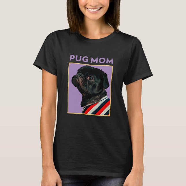 T-shirt Maman Pug (Devant)