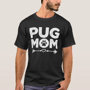 T-shirt Maman Pug Propriétaire Pug Mère Fête des Mères