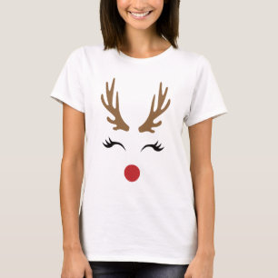 T-shirt Maman Renne Festif Fantaisiste