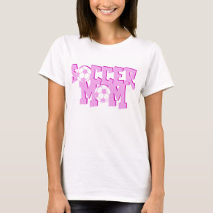 T-shirt Maman rose du football