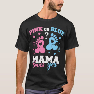 T-shirt Maman Rose Ou Bleue Vous Aime T T'Aimer T Chemise 