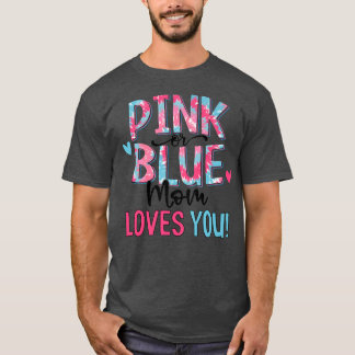 T-shirt Maman Rose Ou Bleue Vous Aime Tie Dye Bébé Genre R