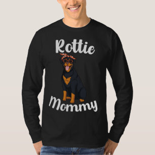T-shirt Maman Rottie Rottweiler Maman Chien Maman Femmes M