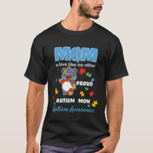 T-shirt Maman sensibilisation à l'autisme Amour maternel F