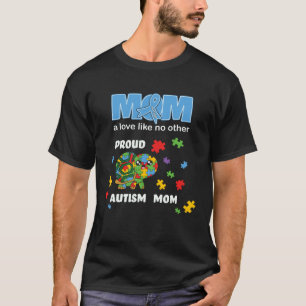 T-shirt Maman sensibilisée à l'autisme Amour maternel Mama