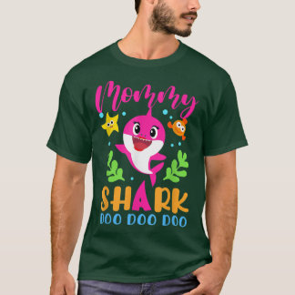 T-shirt Maman SharkMamanMaman Famille d'amoureux du requin